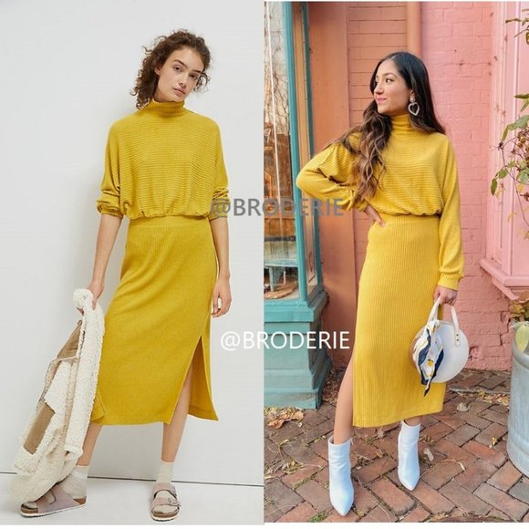 Anthropologie Mariah Ribbed Knit Maxi 